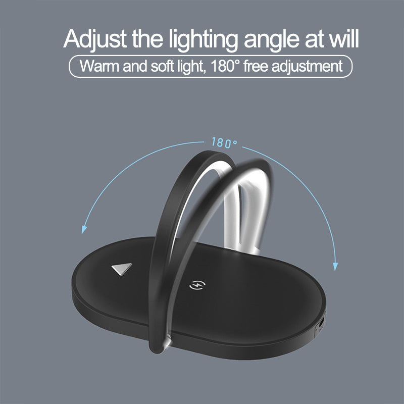 3-in-1 Wireless Charging Station with Night Light