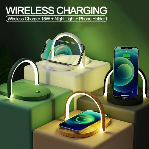 3-in-1 Wireless Charging Station with Night Light